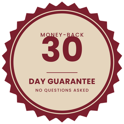 30-day money-back guarantee seal