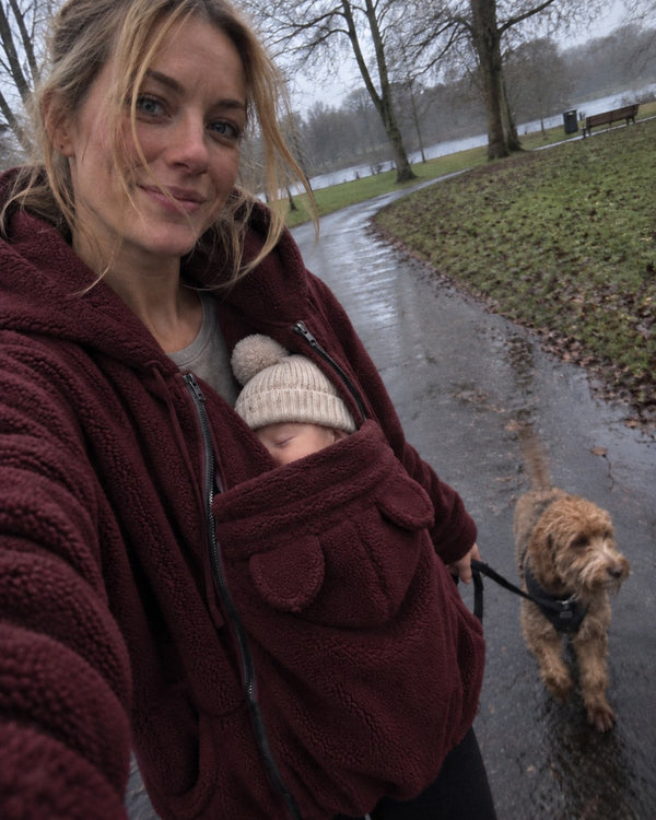 Emma L.'s KinlyMoon hoodie in Burgundy